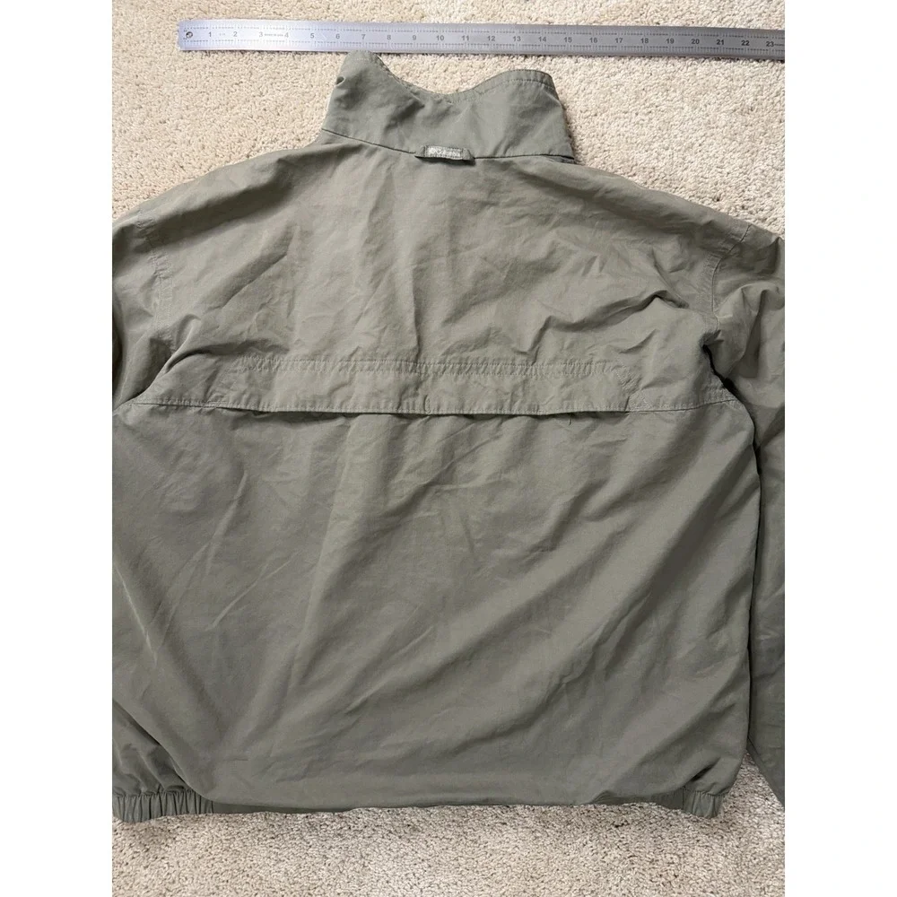 Columbia Sportswear Windbreaker Jacket Y2K XL Olive Green‎ Lightweight Full Zip